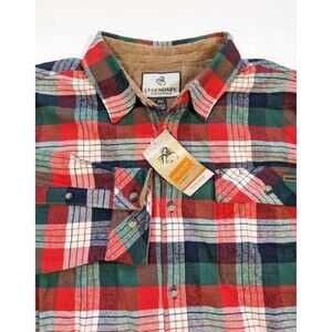Legendary Whitetails Men's 2XL Buck Camp Flannels Multicolor Plaid Flannel Shirt